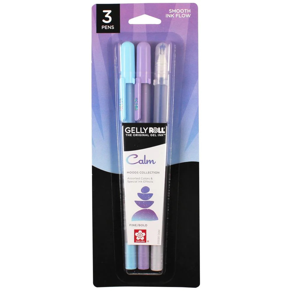 Gelly Roll Moods Collection: set de 3 lapiceros de gel - CALM