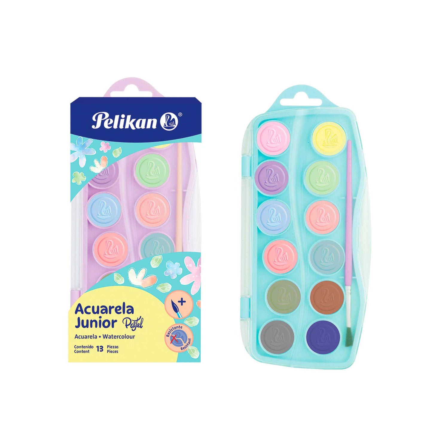Pelikan - Acuarelas JUNIOR Pastel 12 colores