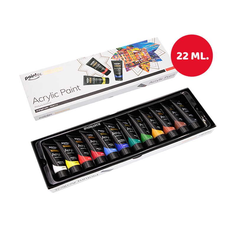 Pointer - Pintura Acrílica 22 ml 12 colores