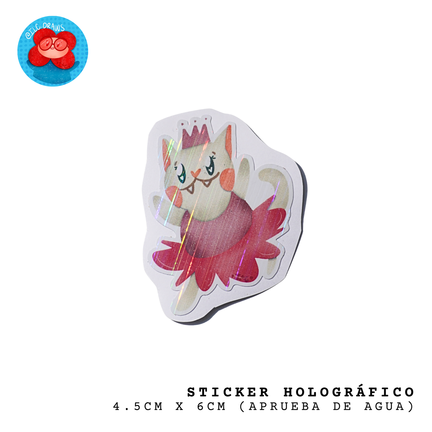 Sticker Waterproof Holográfico - ILC.DRAWS