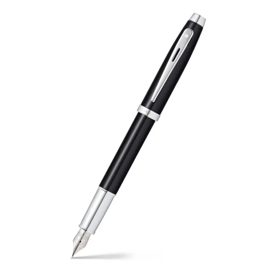 Pluma Fuente Sheaffer 100 - punta media Negro Plateado