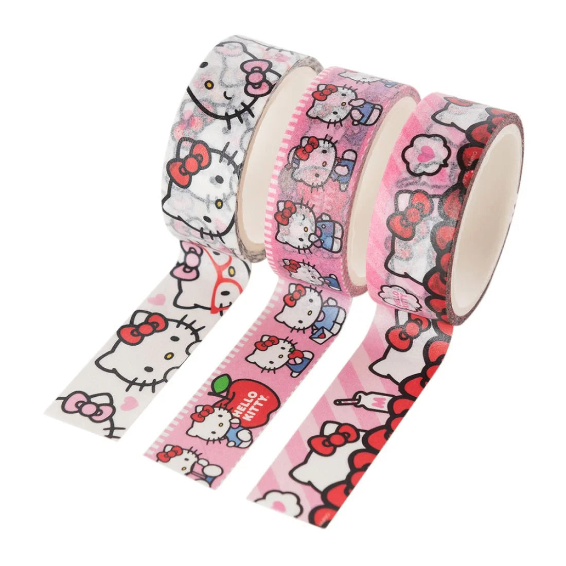 HELLO KITTY - 3 CINTAS DECORADAS