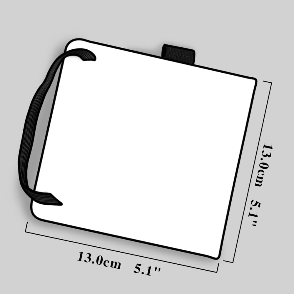 Cuaderno de bocetos de acuarela, cuaderno cuadrado portátil de tela de 5 x 5 pulgadas, 20 hojas de papel de dibujo texturizado de acuarela, cuaderno de bocetos de papel de arte de 10.58 oz/m². Ola