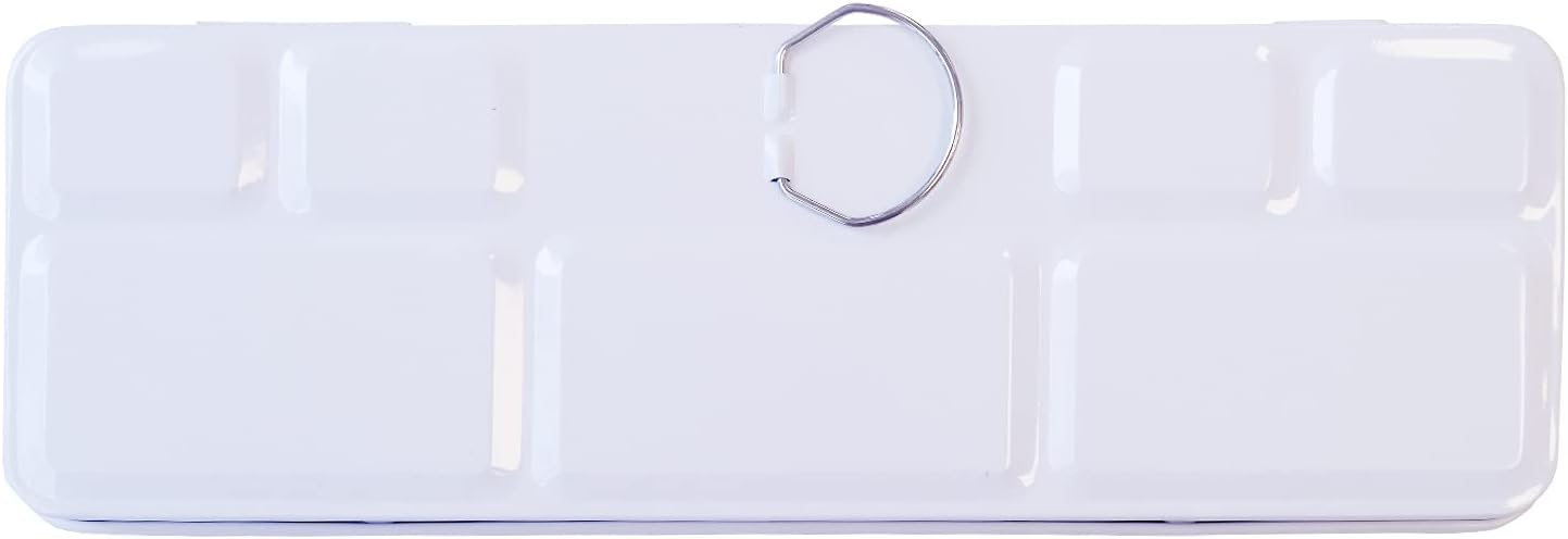 MEEDEN Caja de lata vacía de acuarela, caja de pintura de paleta, lata mediana con 26 piezas de medias bandejas KEEPLIVINGFASTER