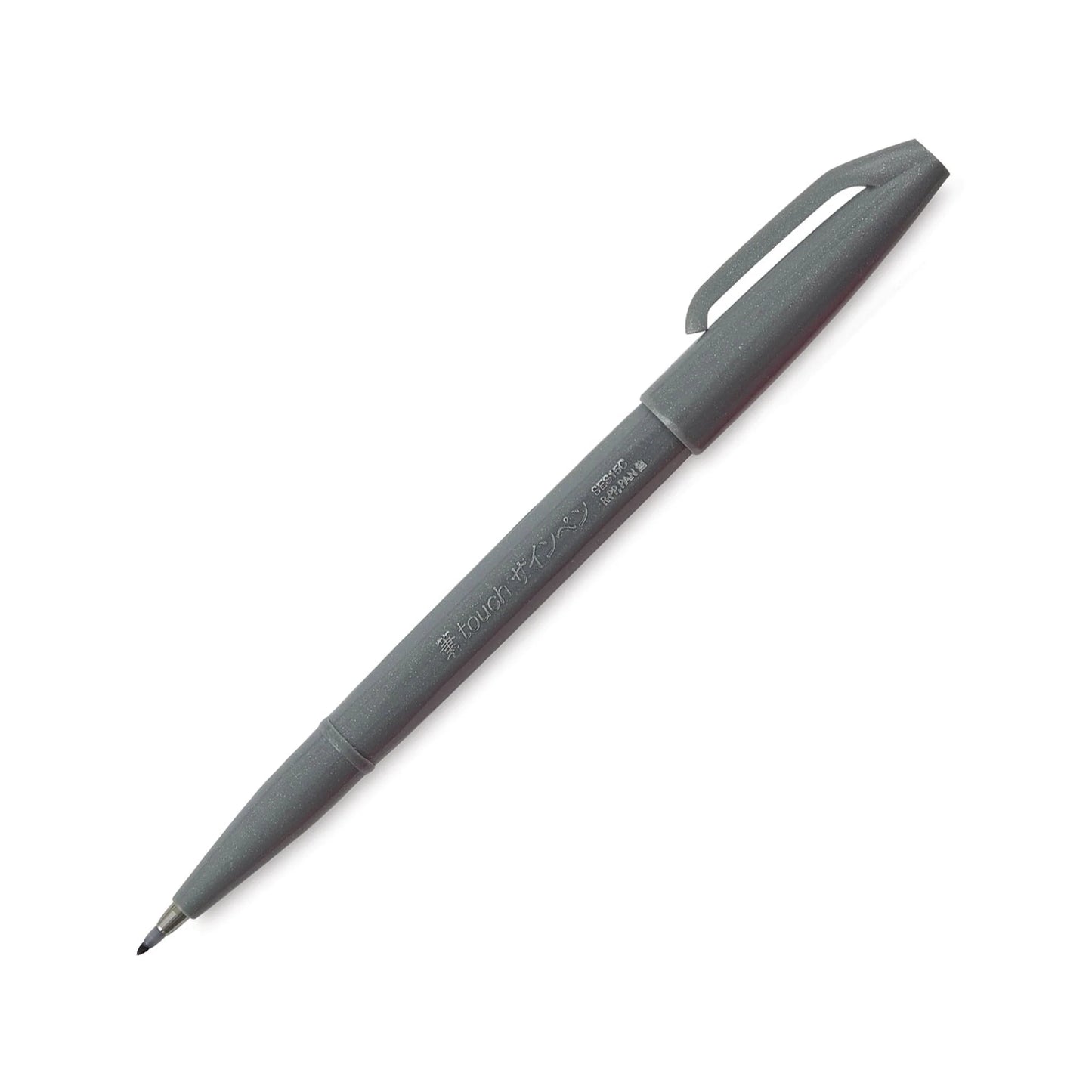 Pentel Fude Touch Brush Sign Pen - Grey