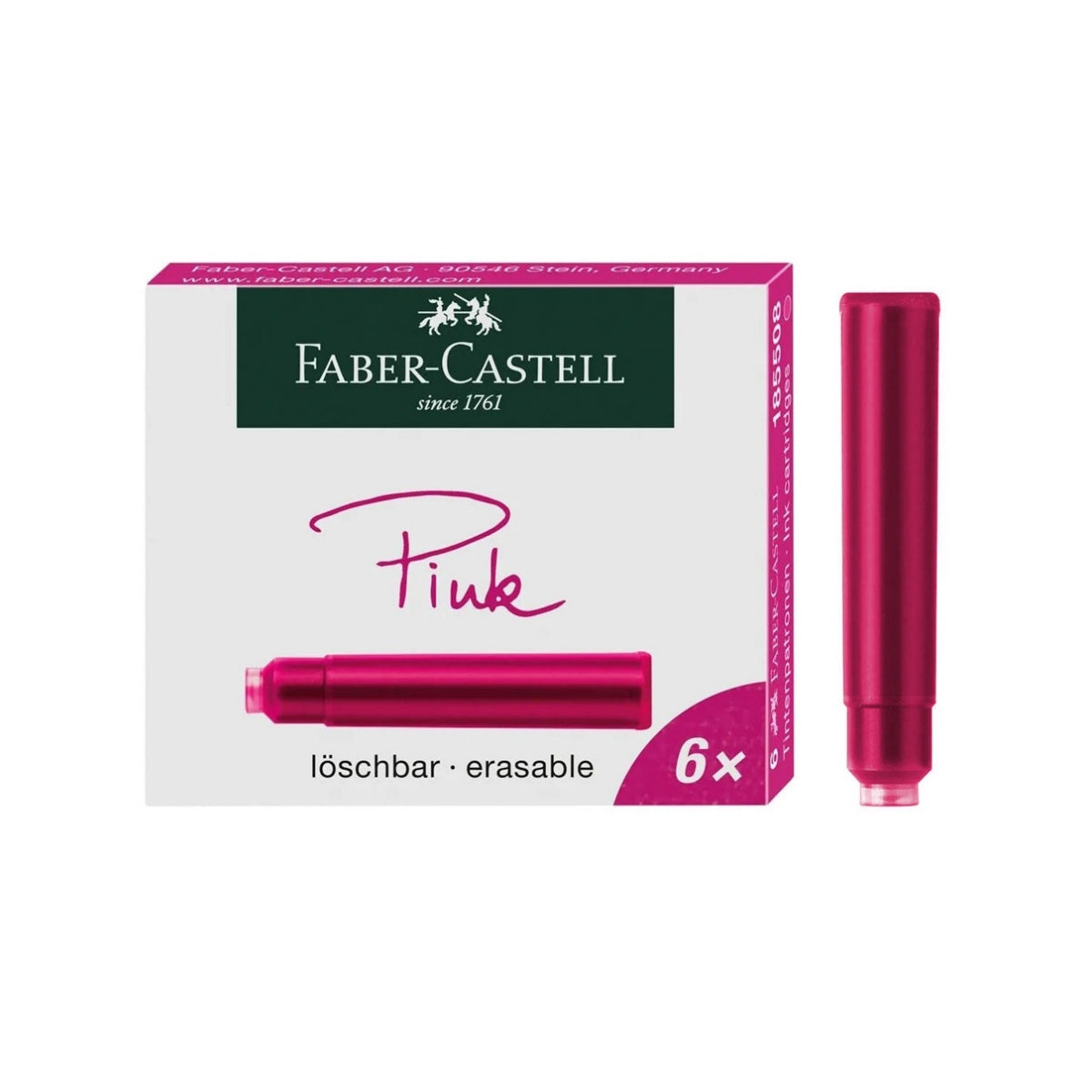 Cartucho Faber-Castell para Pluma Fuente - CX6 Fucsia