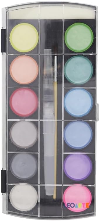 Aquarela 12 Colores Metalicas LEOARTE KEEPLIVINGFASTER