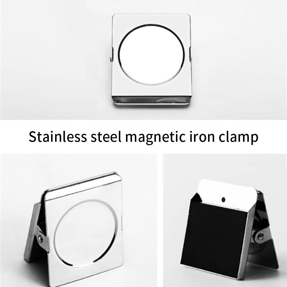 Mini caja de lata portátil de 12 pozos vacía paleta de acuarela bandeja de mezcla es un pequeño kit de viaje de almacenamiento con clip magnético y olla de aceite, por lo que es perfecto para bocetos al aire libre y pintura de bricolaje. KEEPLIVINGFASTER