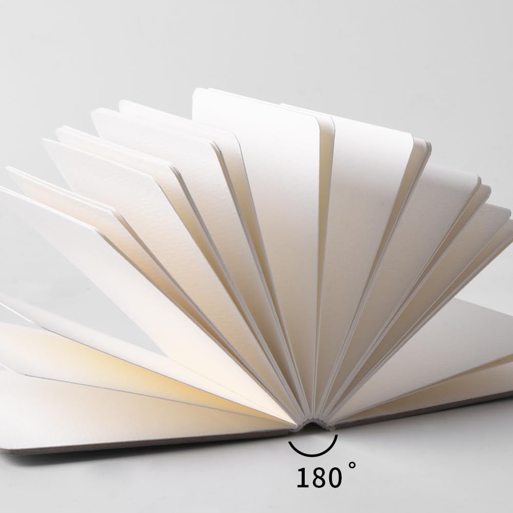 mini cuadernos de dibujo de acuarela de 3.9 x 3.9 pulgadas, 300 GSM, cuaderno de pintura cuadrado portátil, 60 pgs (30 hojas delanteras y traseras 2 texturas), papeles de dibujo, almohadillas de papel para artistas,