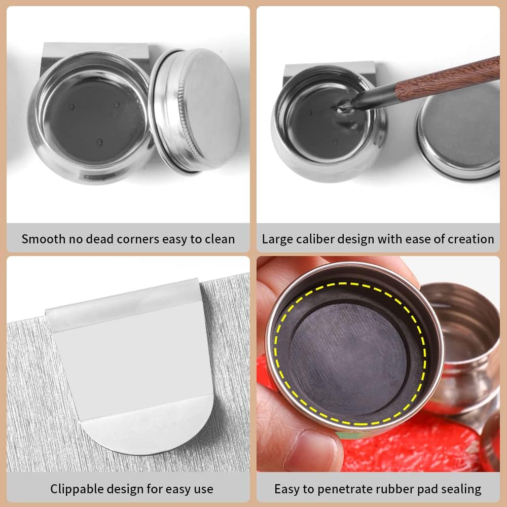 Mini caja de lata portátil de 12 pozos vacía paleta de acuarela bandeja de mezcla es un pequeño kit de viaje de almacenamiento con clip magnético y olla de aceite, por lo que es perfecto para bocetos al aire libre y pintura de bricolaje. KEEPLIVINGFASTER