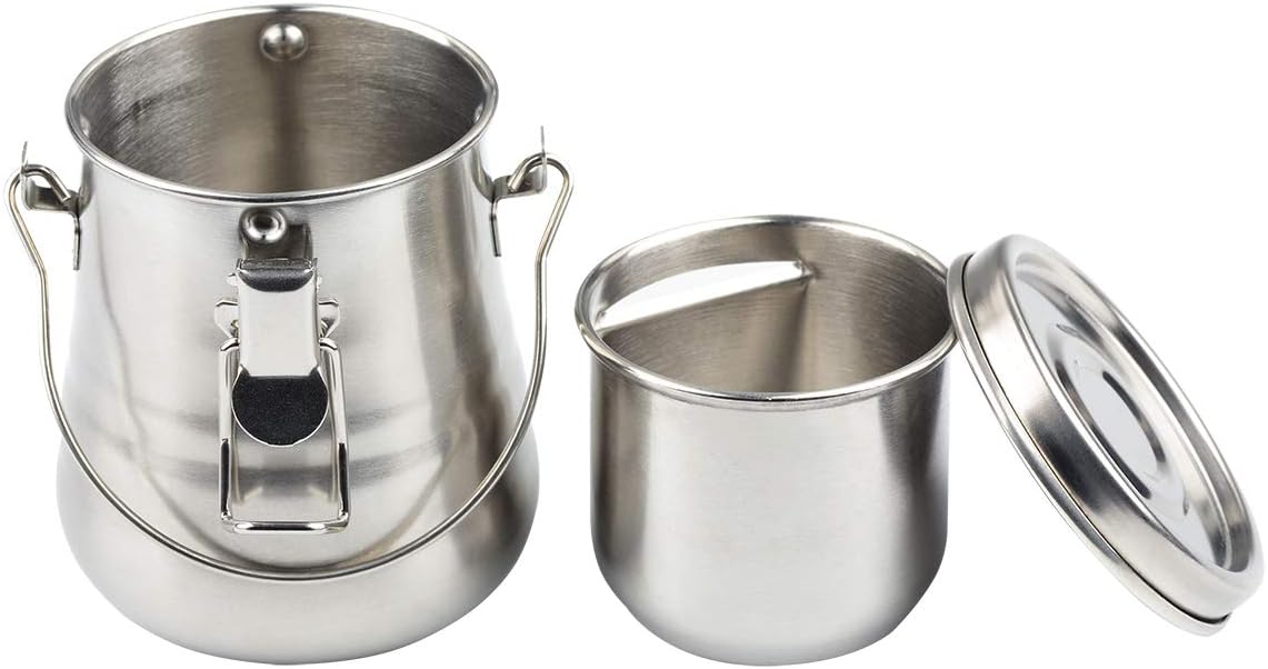 Jarrilla para lavado de pincel, limpiador de pinceles portátil a prueba de fugas con tapa y pantalla de filtro, 4 pulgadas de alto x 3-1/2 pulgadas de diámetro.