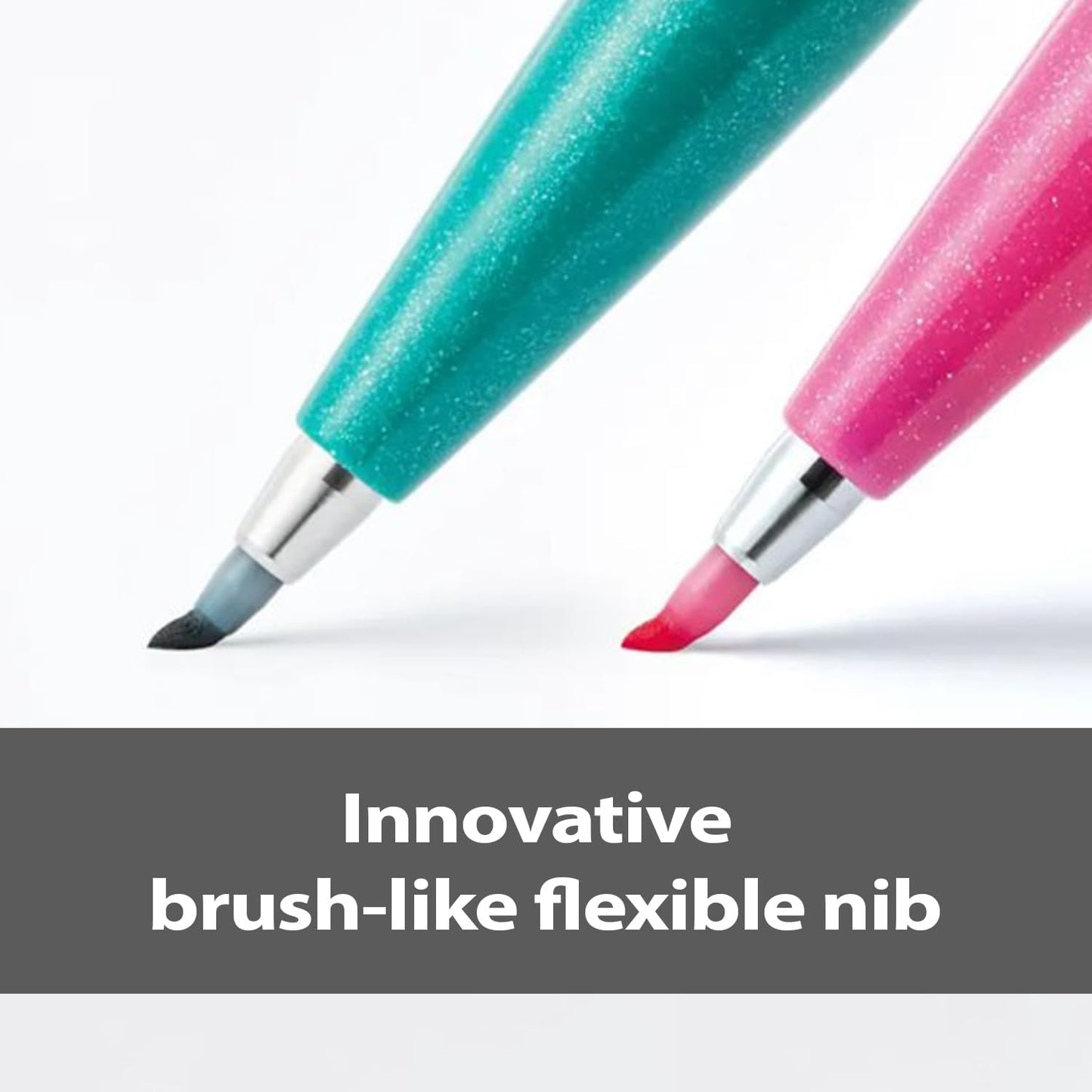 Pentel Pluma de signo pincel colores pastel - Punta de pincel - Punta de fibra
