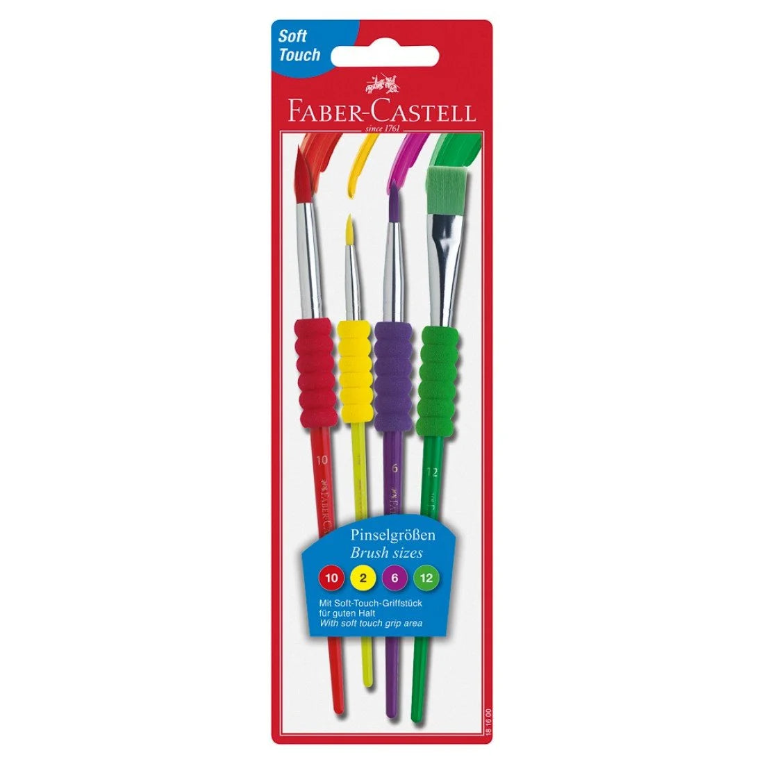 Faber Castell Pincel 481600 Blíster x 4 (2, 6, 10, 12)