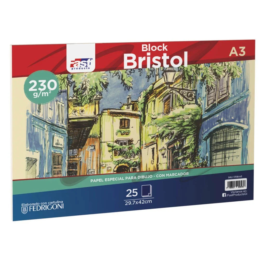 Fast Block Bristol 25H 230G A3