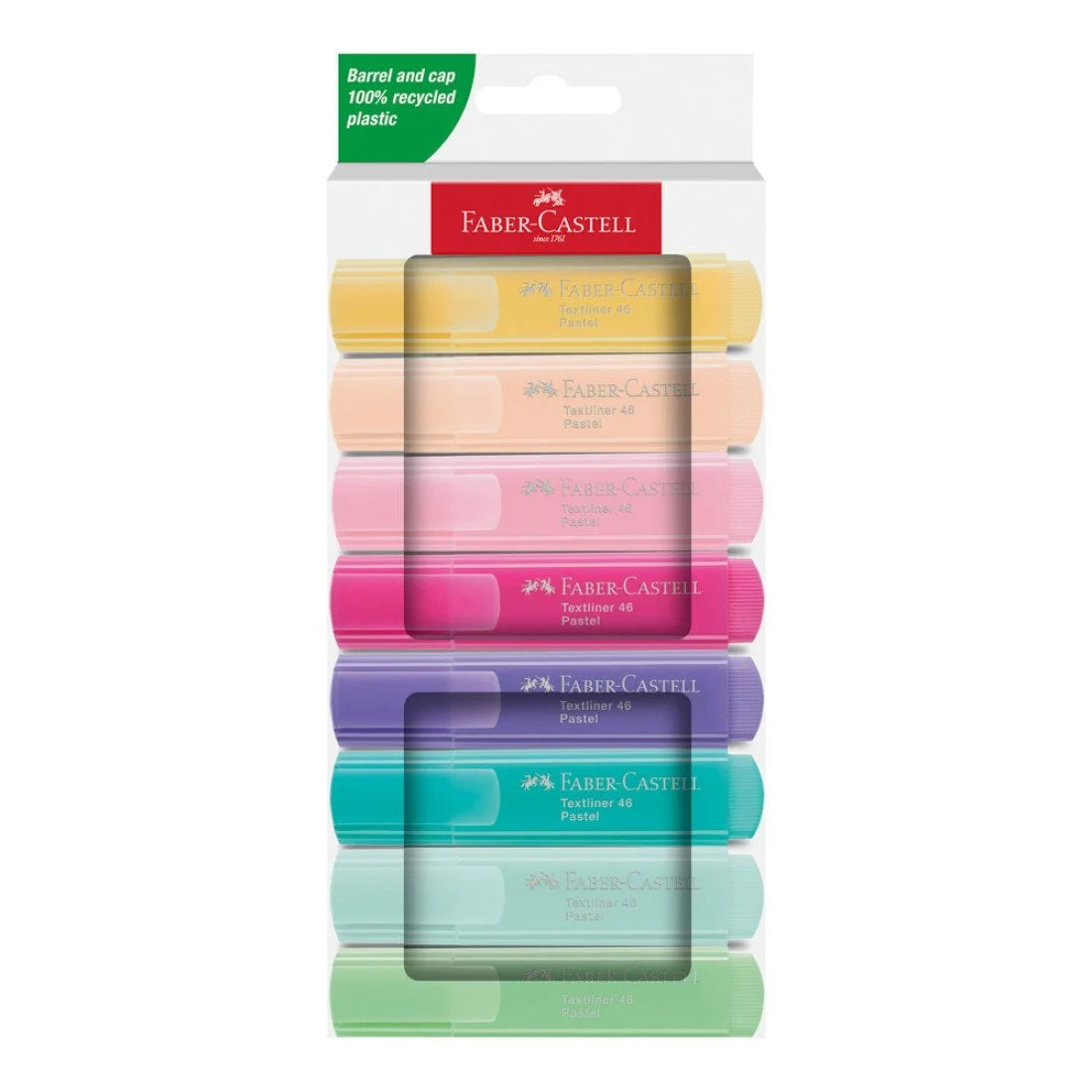 Resaltador Faber Castell 8 Colores Pastel