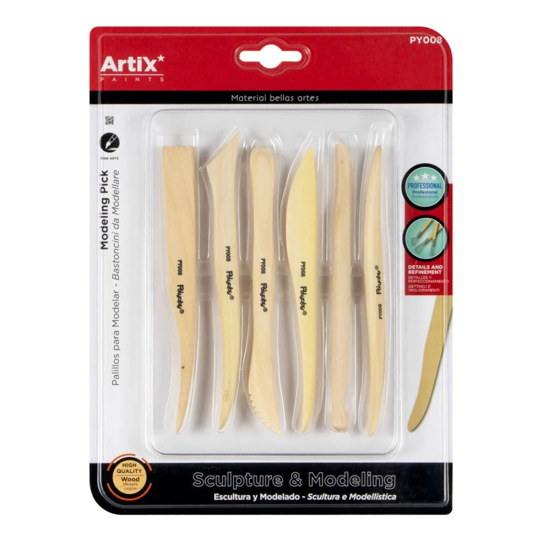 Set de Escultura MP PY008 – Madera 6 Piezas