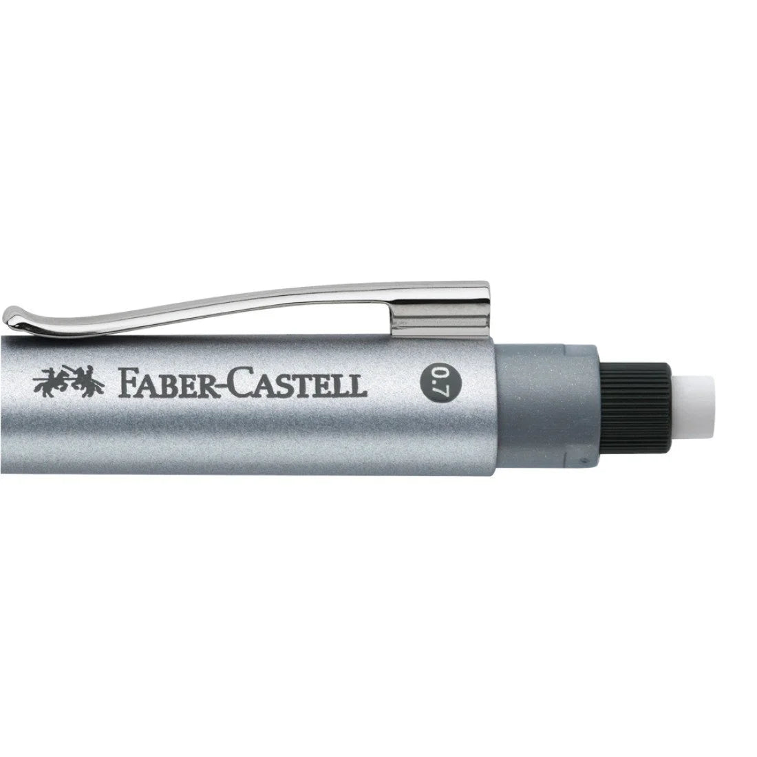 Portaminas Faber-Castell Grip 2011 0.7 mm – Plateado