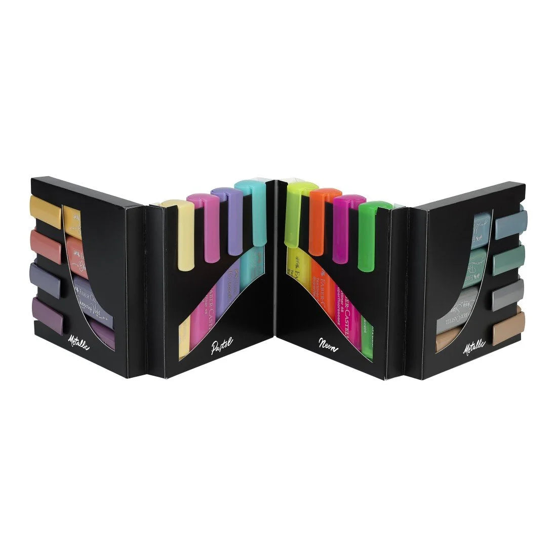 FABER CASTELL - RESALTADOR 16 COL NEON PASTEL BASICOS