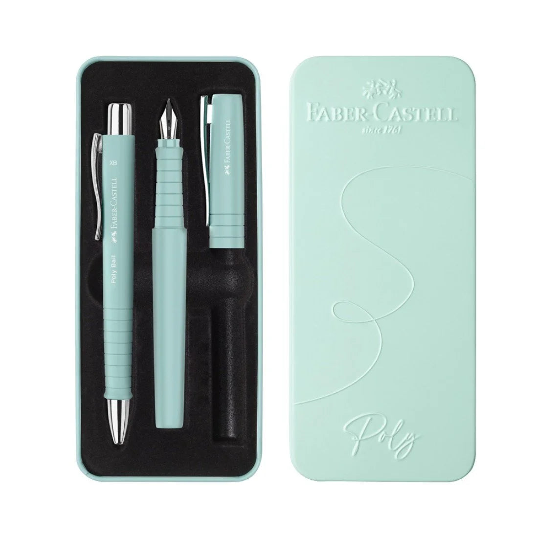 Bolígrafo y Pluma Fuente Faber-Castell Poly Pen Caribic Blue