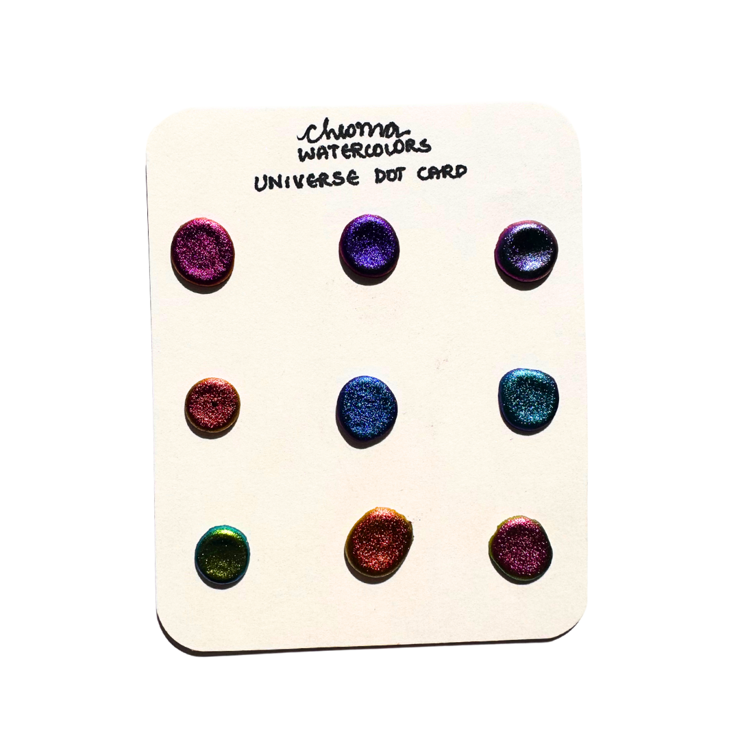 Acuarelas Artesanales: Universe Set Dot Card- Chroma Watercolors KEEPLIVINGFASTER