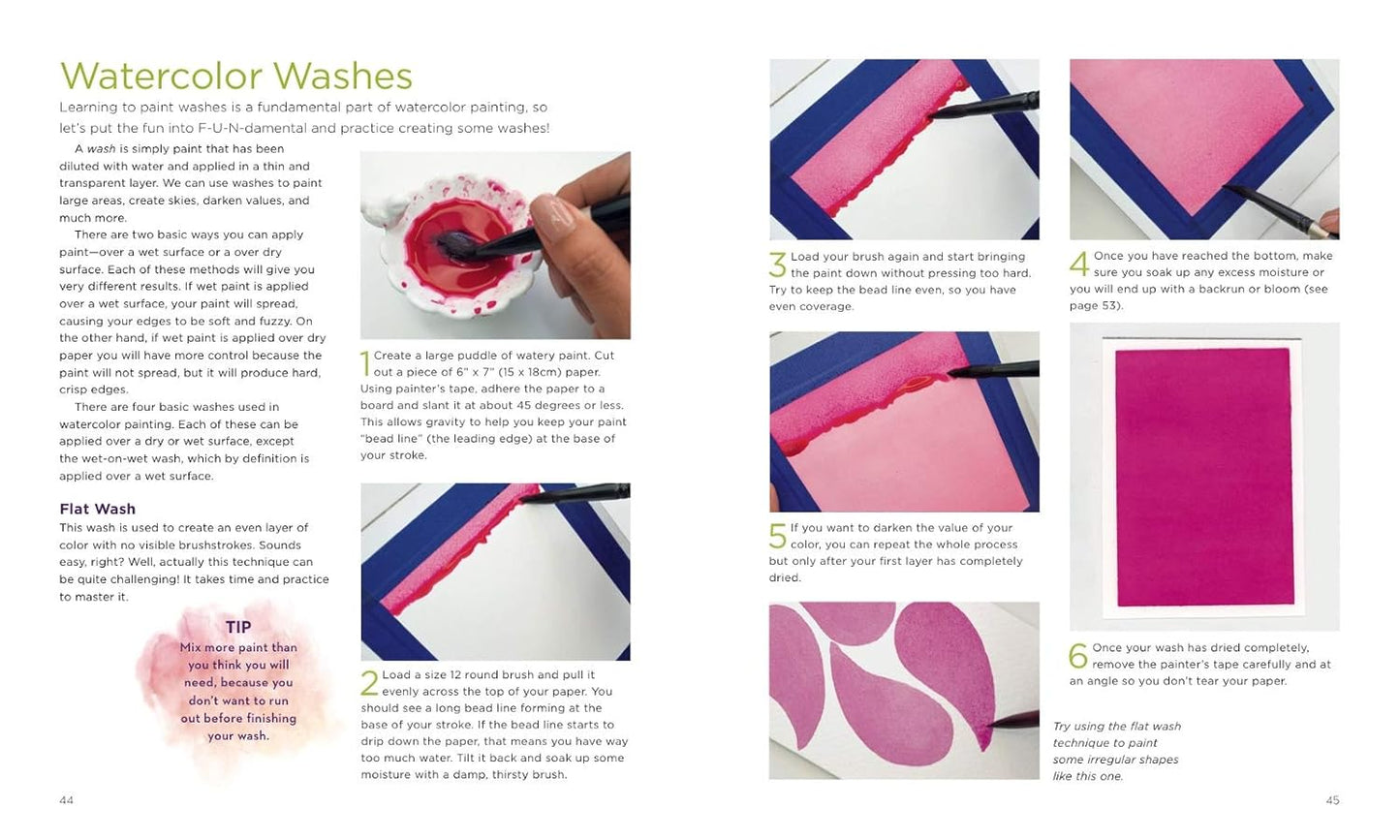 LIBRO EN INGLÉS Hello, Watercolor!: Creative Techniques and Inspiring Projects for the Beginning Artist - An Art Instruction & Watercolor Book