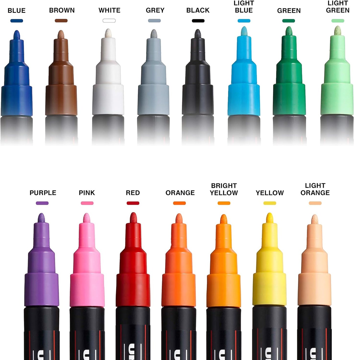 Posca Rotulador de pintura - punta media - juego de 15 KEEPLIVINGFASTER