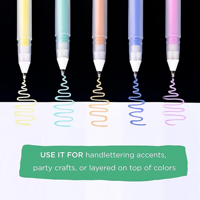 SAKURA Gelly Roll Moonlight - Bolígrafos de tinta opaca de punta gruesa para diario, arte o dibujo, línea gruesa, tinta pastel surtida, paquete de 10 unidades KEEPLIVINGFASTER