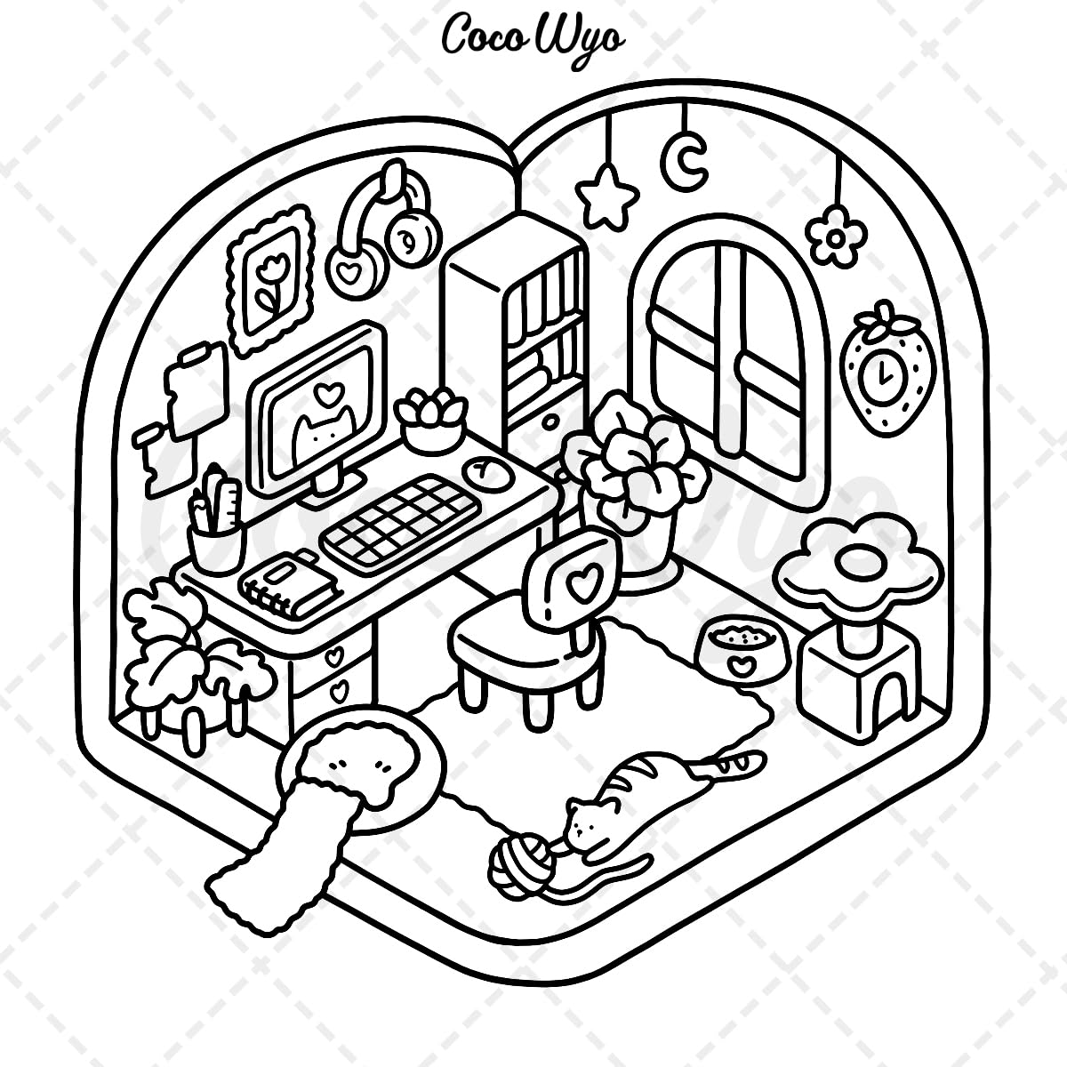 Little Corner: Libro para colorear para adultos y adolescentes, diseños súper lindos de espacios acogedores e higiénicos para la relajación (Colorear espacios acogedores) KEEPLIVINGFASTER