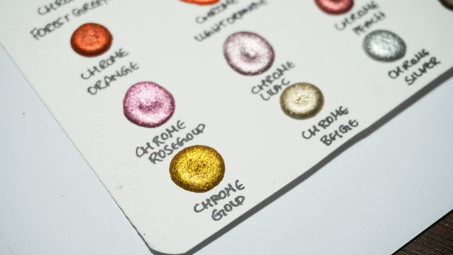 Acuarelas Artesanales: Chrome Dot Cards - Chroma Watercolors KEEPLIVINGFASTER