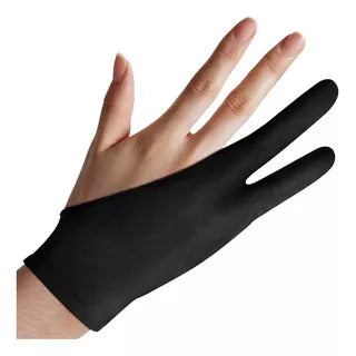 Guante De Dibujo Con 2 Dedos, Protector De Muñeca Para Ambas Manos, Evita El Desgaste, El Sudor Y La Suciedad, Adecuado Para Hombres Y Mujeres, Para Uso En Bocetos, 1 Ud.