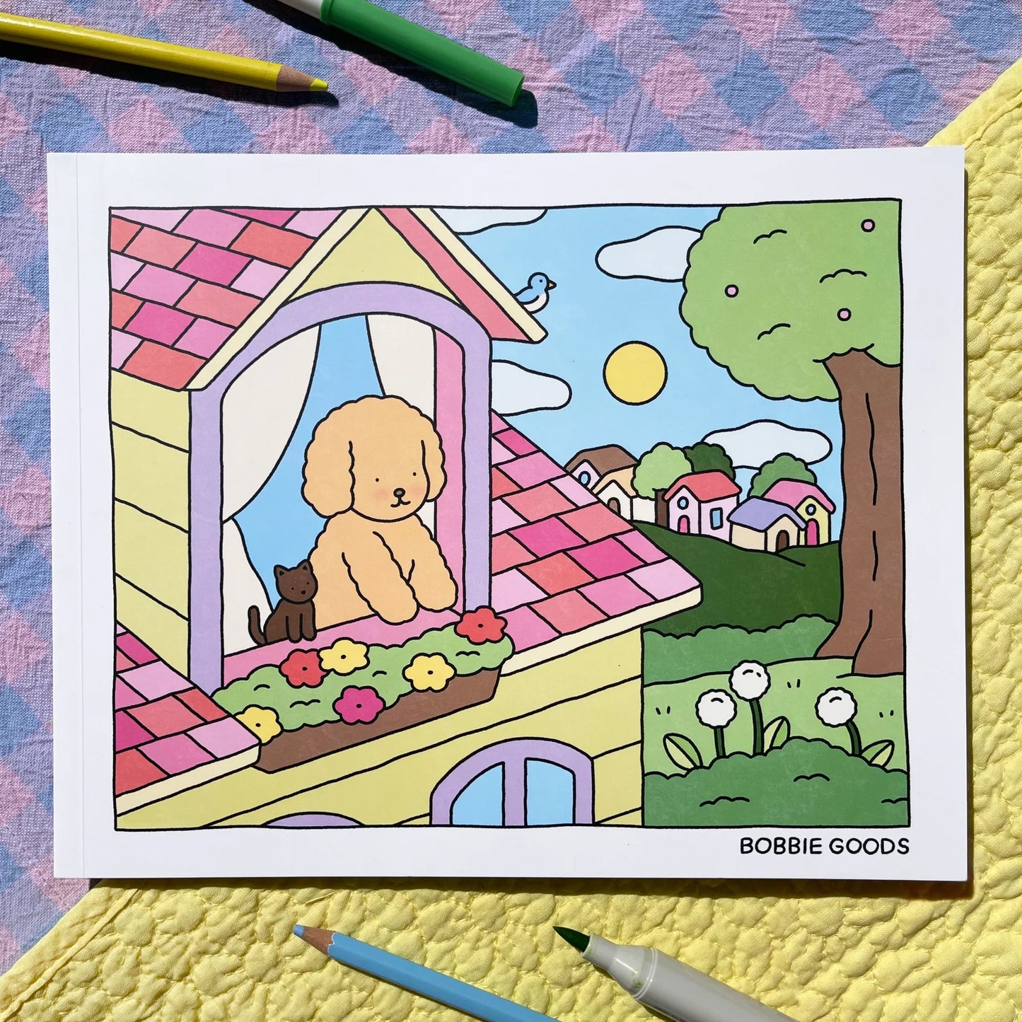 BOBBIE GOODS - Day to Night Coloring Book KEEPLIVINGFASTER