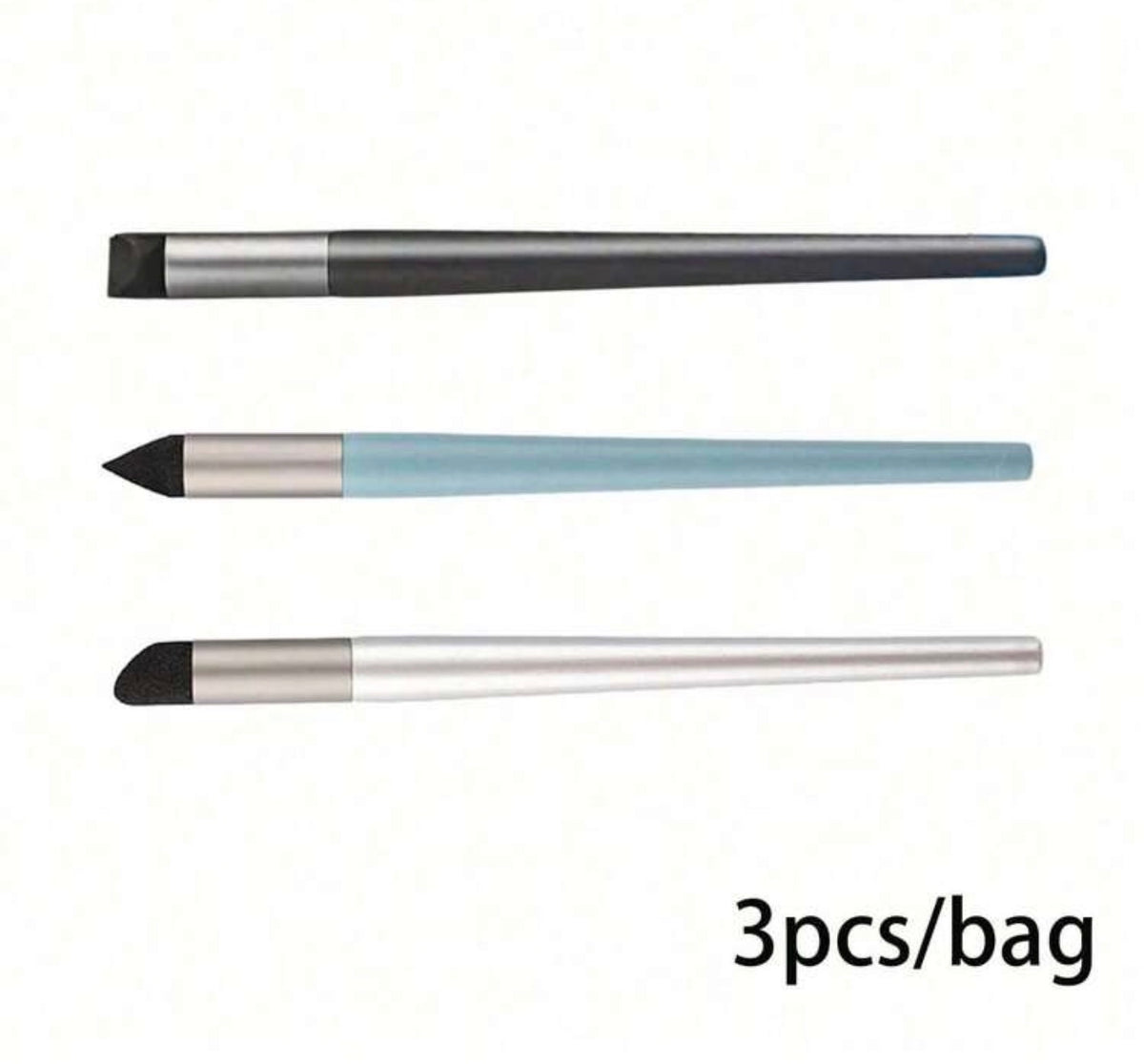 Juego de 3 piezas de palos de mezcla de pastel de aceite, incluye palo de mancha, tocón de mezcla y bolas de esponja de mezcla de pastel suave, 3 estilos, lavables, herramientas de dibujo de arte esenciales - de EVA (etilvinilacetato)