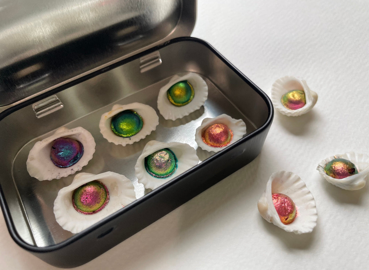 Acuarelas Artesanales: Bewitched Pearls Set de 6 - Chroma Watercolors KEEPLIVINGFASTER