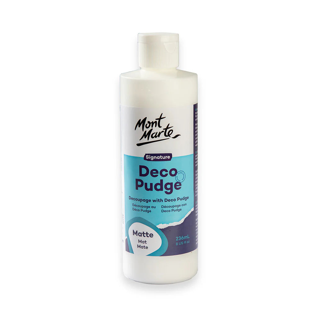 Mont Marte - Barniz para manualidades Deco Pudge Signature, 236 ml (8 onzas líquidas), mate