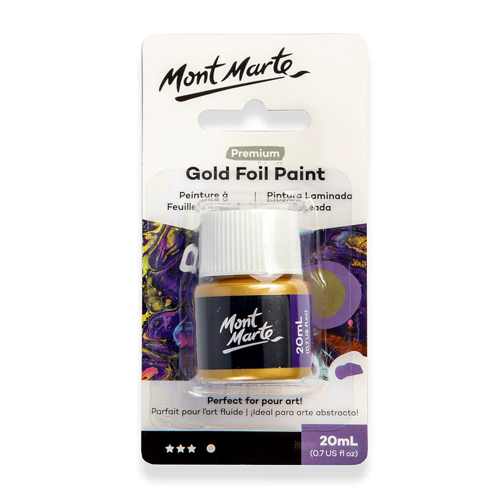 Mont Marte - Pintura dorada premium de 20 ml (0,68 onzas líquidas)