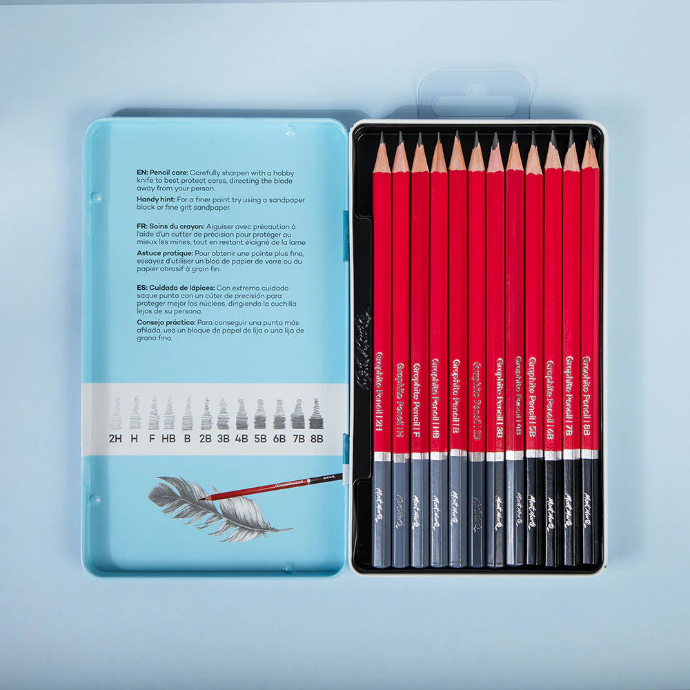 Mont Marte - Lápices de grafito Signature 12 piezas