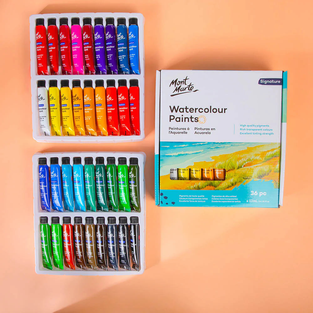 Mont Marte - Set de acuarelas Signature de 36 piezas x 12 ml