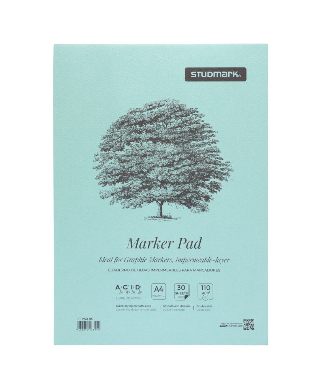 Block Para Marcadores A4 30 Hojas 110Grs Studmark Pad