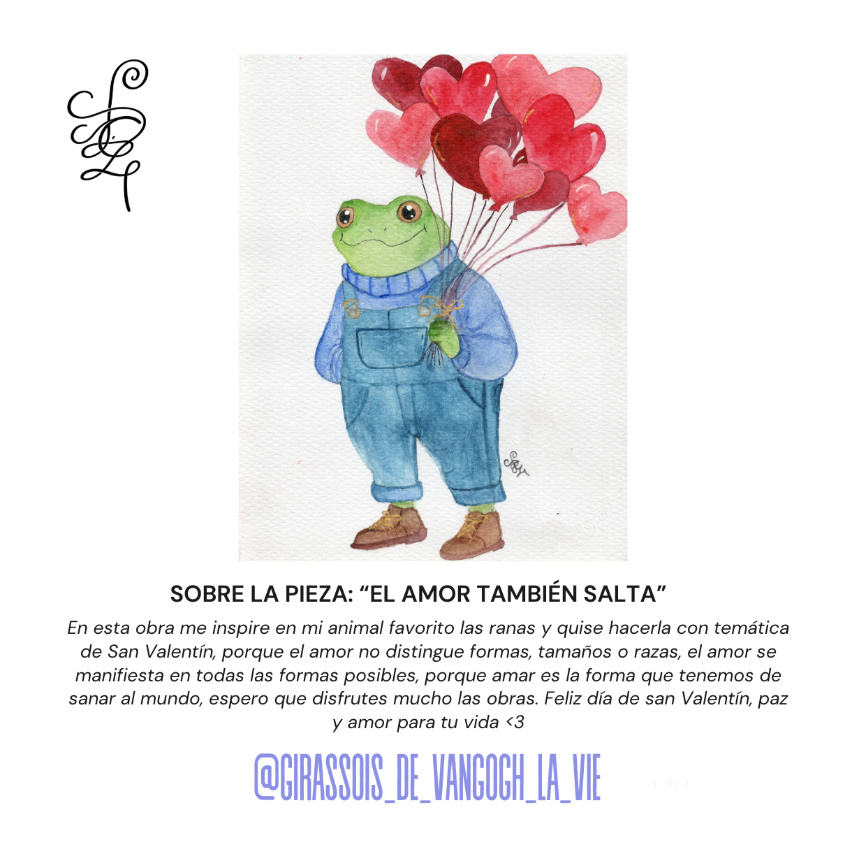 📮 Postal artista del mes: @girassois_de_vangogh_la_vie – Edición febrero 2026
