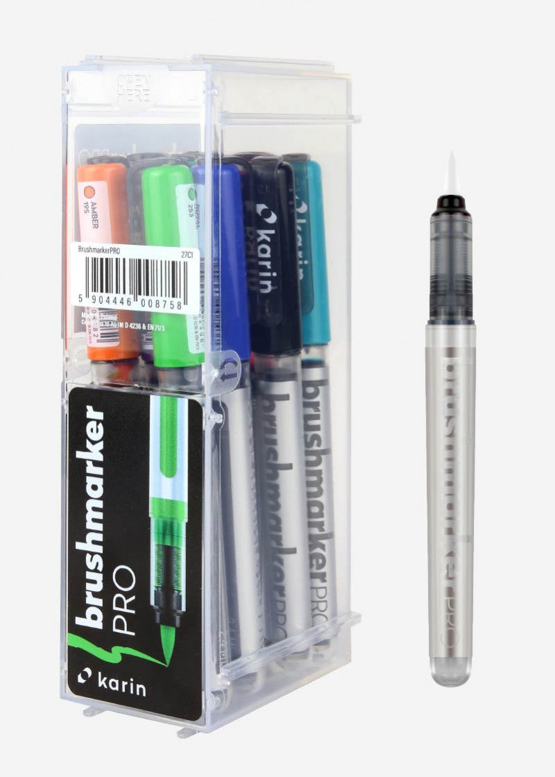KARIN MARKERS - Realbrush PRO 12 pcs. Set "11 Basic Colous+Blender" KEEPLIVINGFASTER