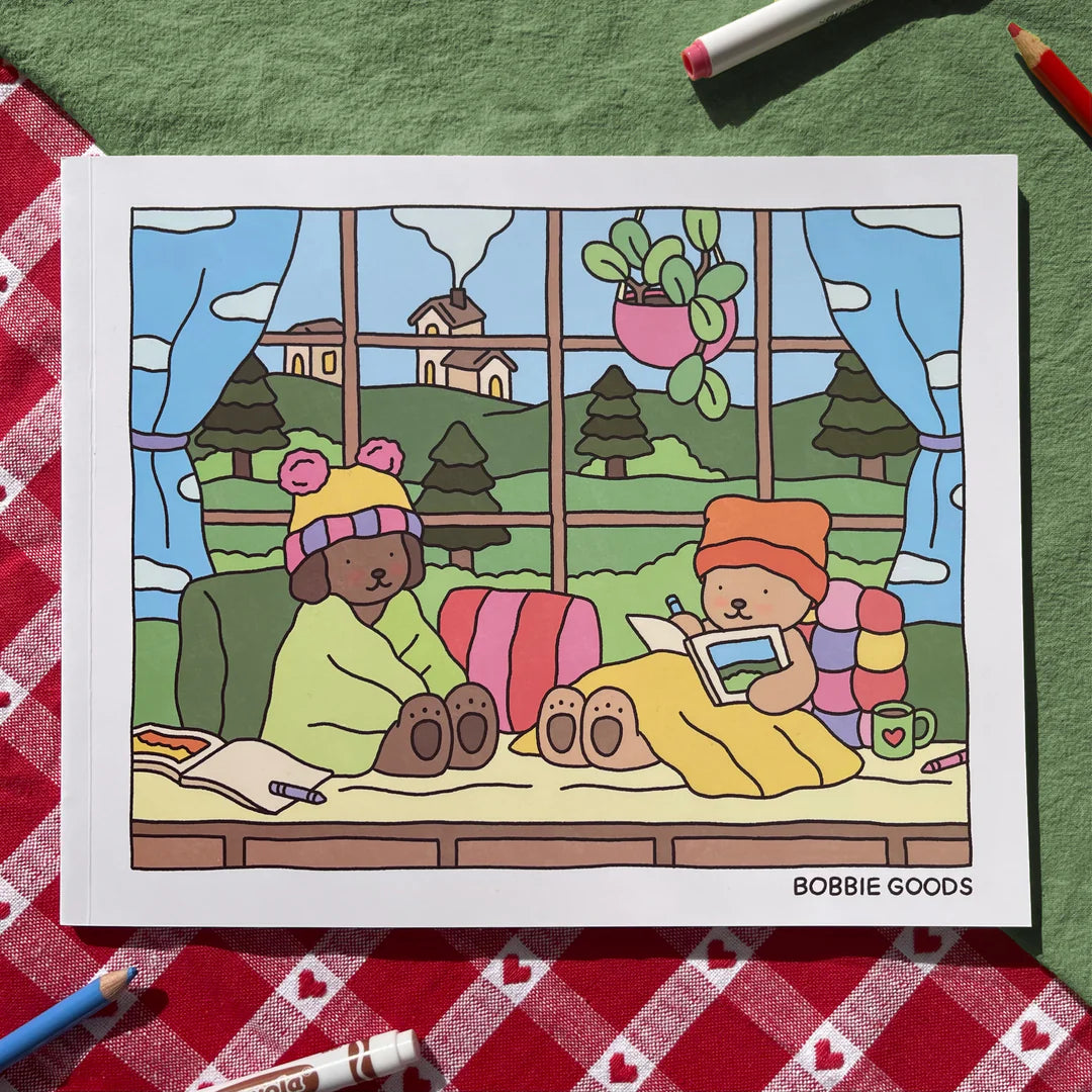 BOBBIE GOODS - Fall-Winter Coloring Book KEEPLIVINGFASTER