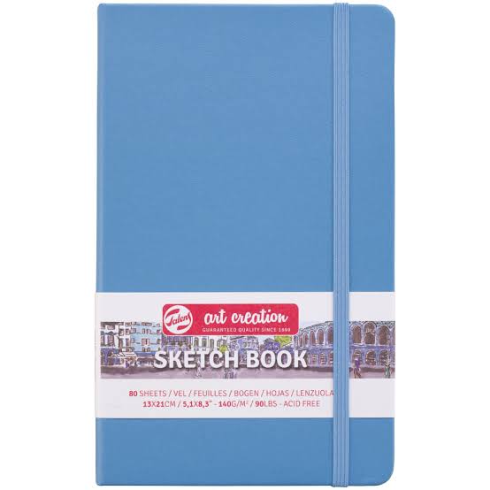 Talens Art Creation - Cuaderno de bocetos 80 hojas, 5.1 in x 8.3 in, Celeste