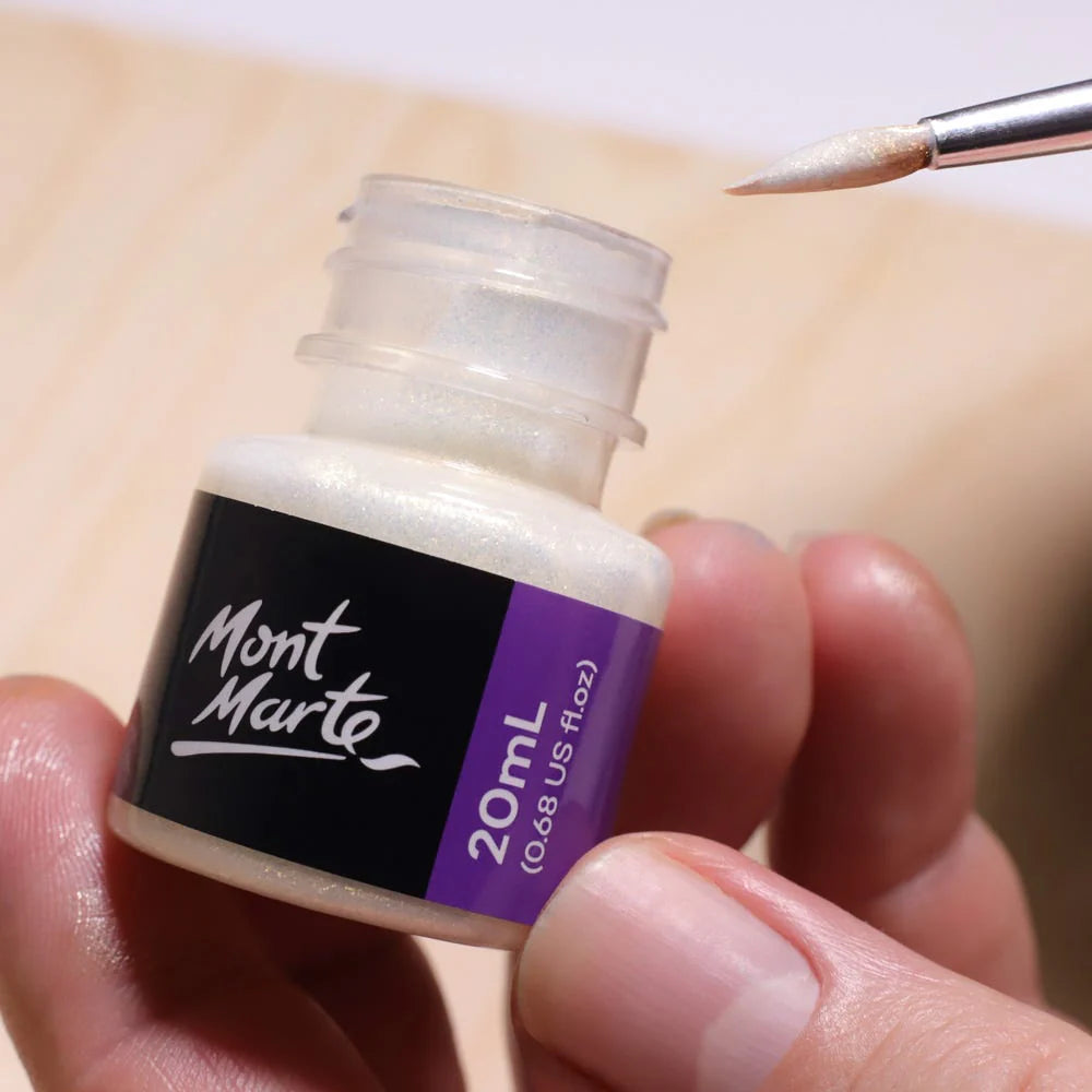 Mont Marte - Pintura iridiscente premium de 20 ml (0,68 onzas líquidas