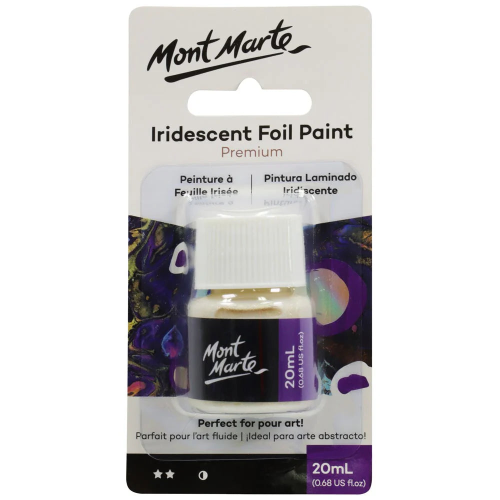 Mont Marte - Pintura iridiscente premium de 20 ml (0,68 onzas líquidas