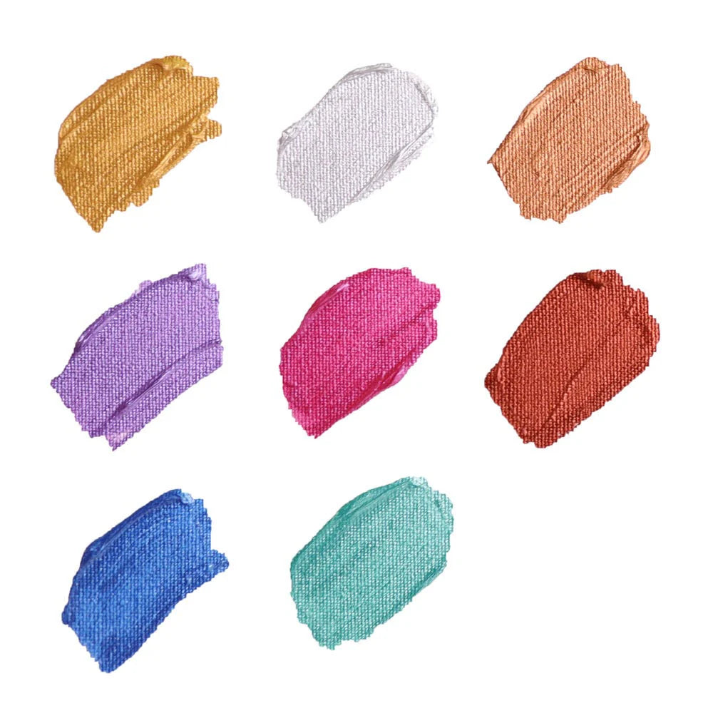 Mont Marte - Set de iniciación de pintura acrílica metálica Premium de 8 piezas x 18 ml