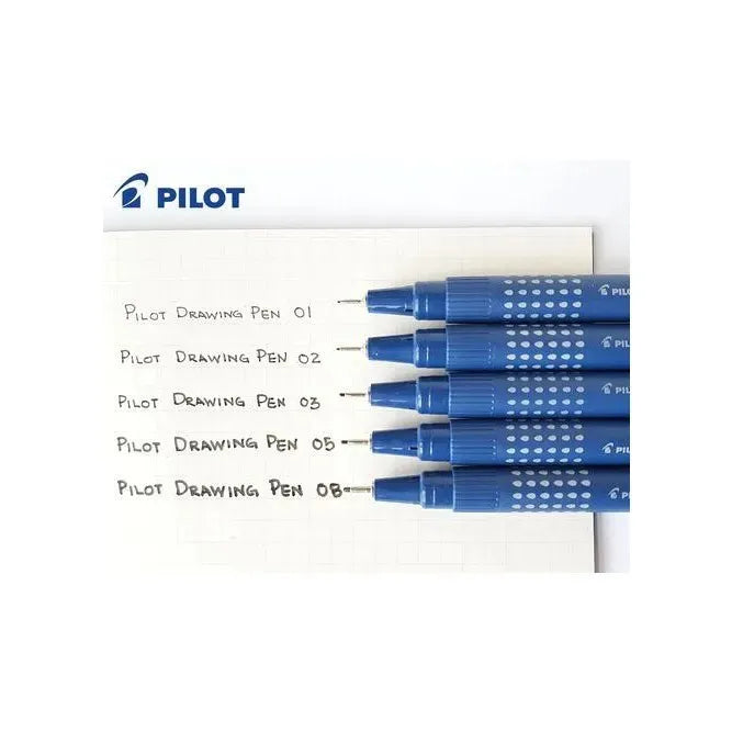 PILOT - DRAWING PEN SET DE 5 TINTA NEGRA Y ROJA