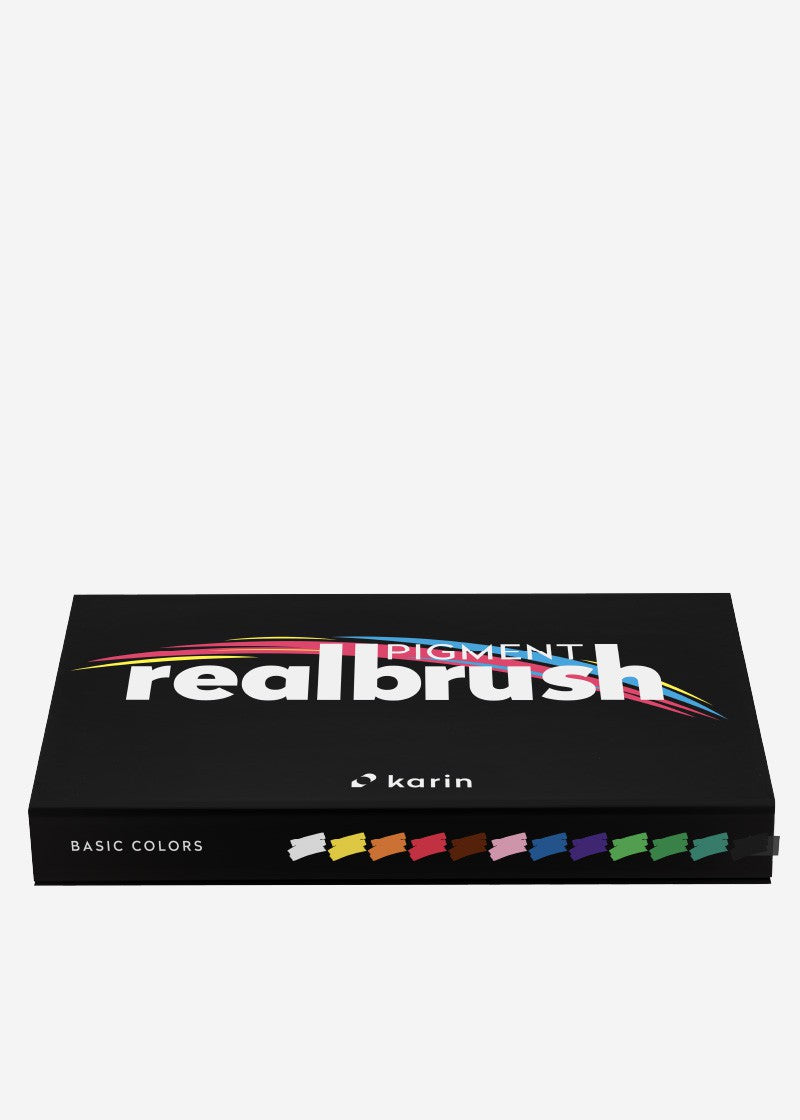 KARIN MARKERS - PIGMENT REAL BRUSH Basic Colors Collection KEEPLIVINGFASTER