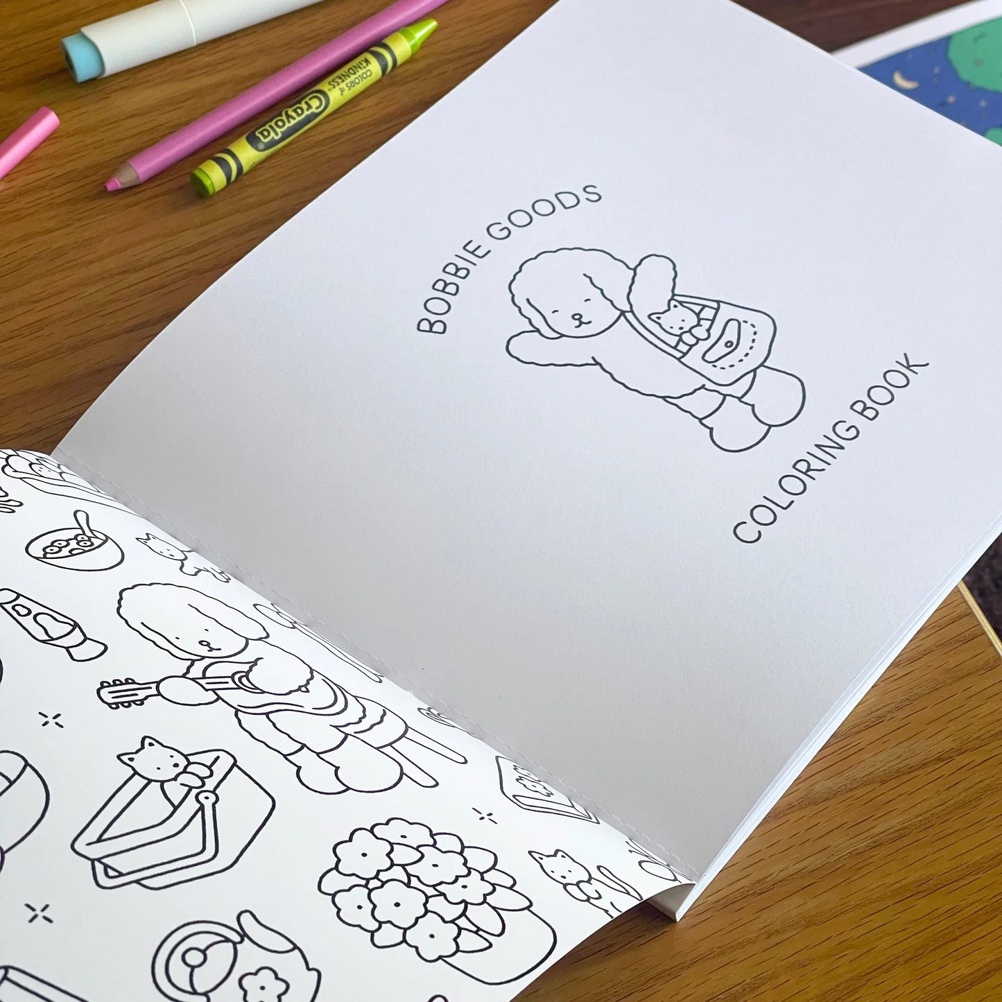 BOBBIE GOODS - Day to Night Coloring Book KEEPLIVINGFASTER