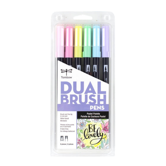 Tombow Dual Brush Pen Art Markers, Pastel, 6-Pack KEEPLIVINGFASTER