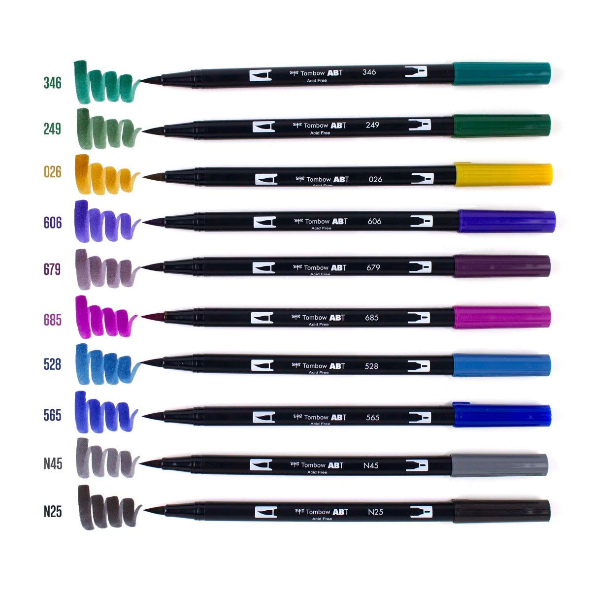 Tombow BOHEMIAN: Rotuladores artísticos de doble punta, paquete de 10 KEEPLIVINGFASTER